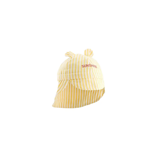 CHAMAYE chapeau sunshine rayé jaune by Citron Grenadine