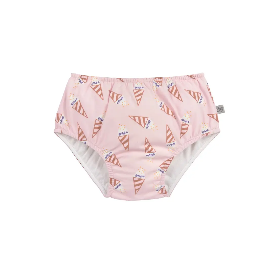 LÄSSIG maillot réutilisable avec couche intégrée / ice cream pale pink by Citron Grenadine