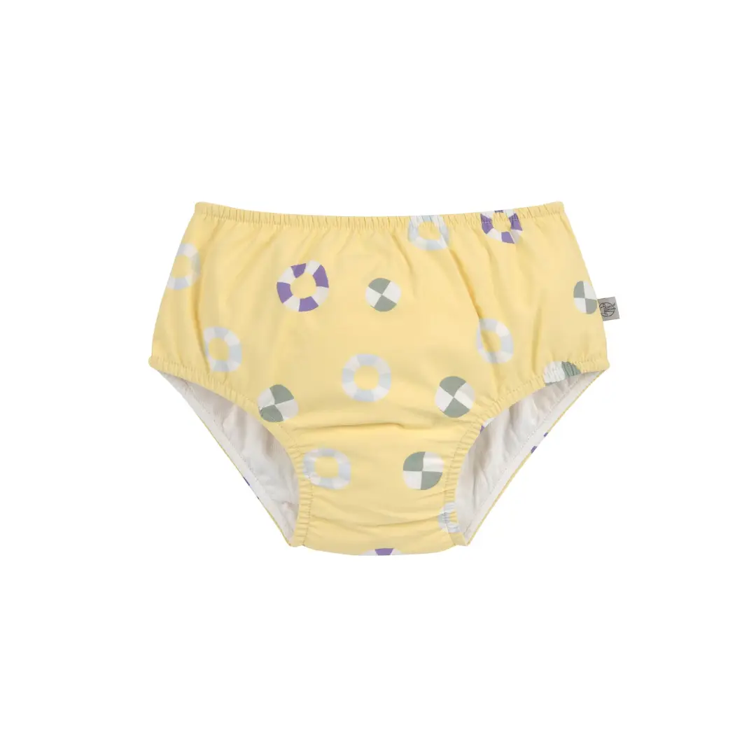 LÄSSIG maillot réutilisable avec couche intégrée / swim ring pale yellow by Citron Grenadine