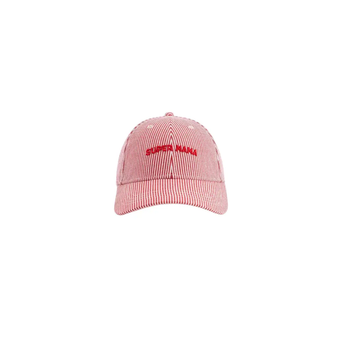 CHAMAYE casquette super cool rayée rouge by Citron Grenadine
