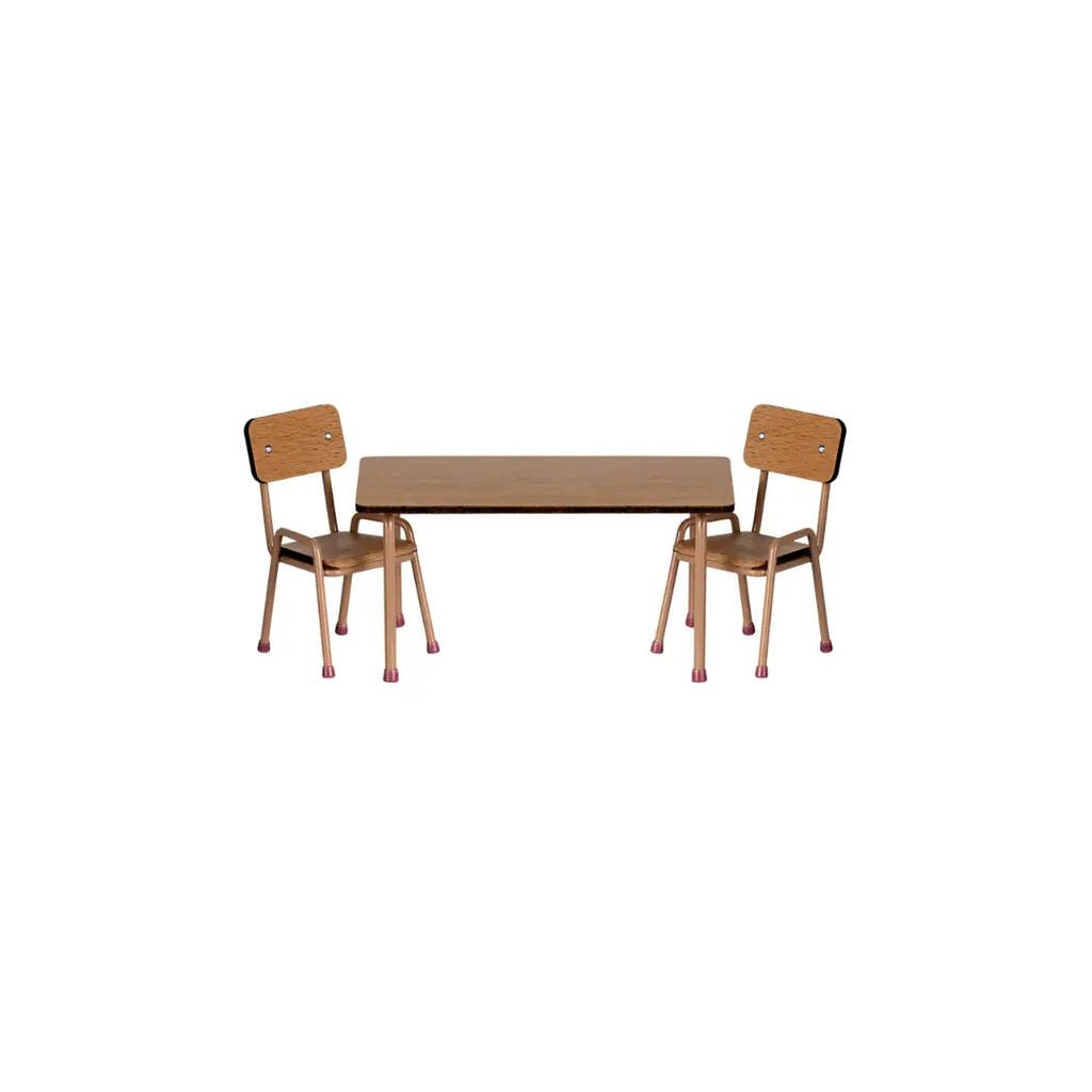 Maileg set table et chaises / dark powder by Citron Grenadine