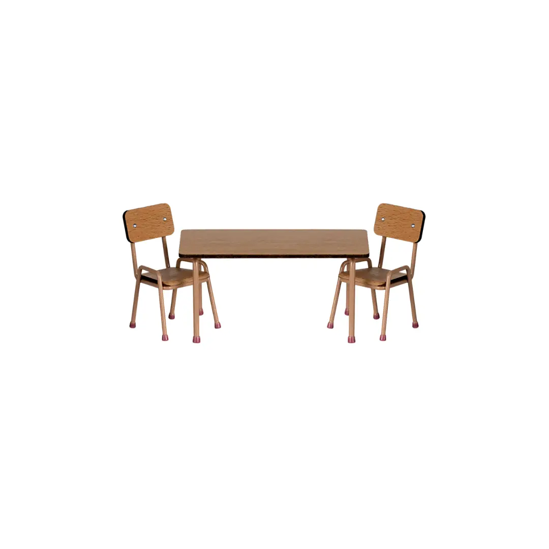 Maileg set table et chaises / dark powder by Citron Grenadine