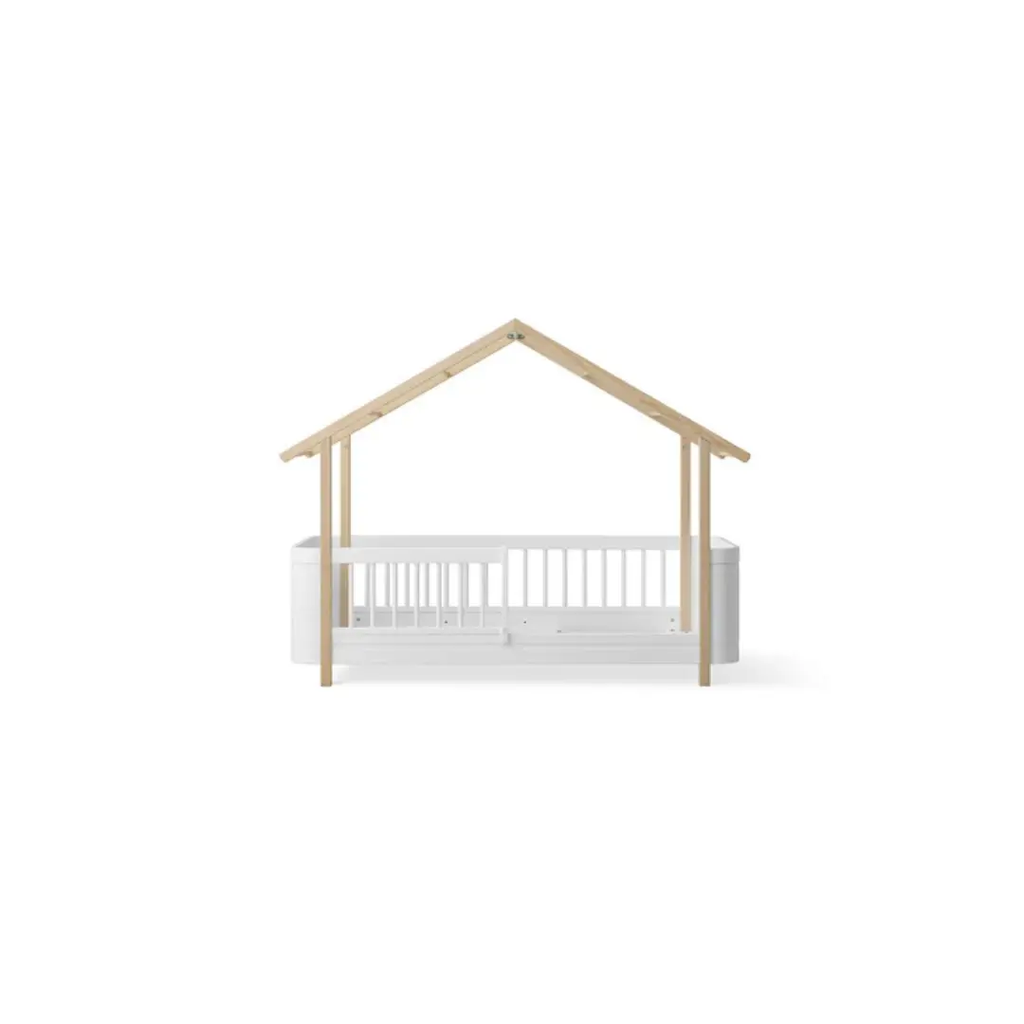 Oliver Furniture wood mini+ lit cabane blanc/chêne 041587 by Citron Grenadine