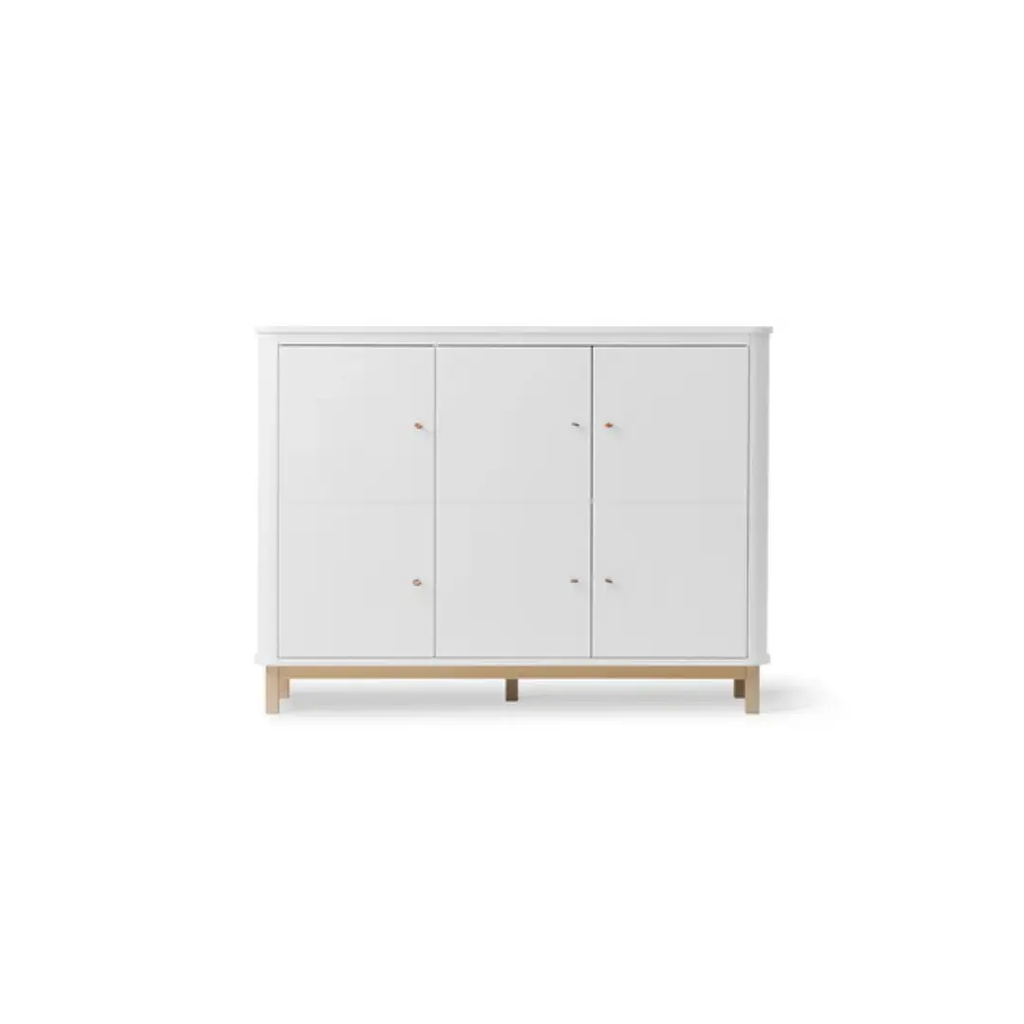OLIVER FURNITURE Armoire multi-rangement 3 portes Wood by Citron Grenadine