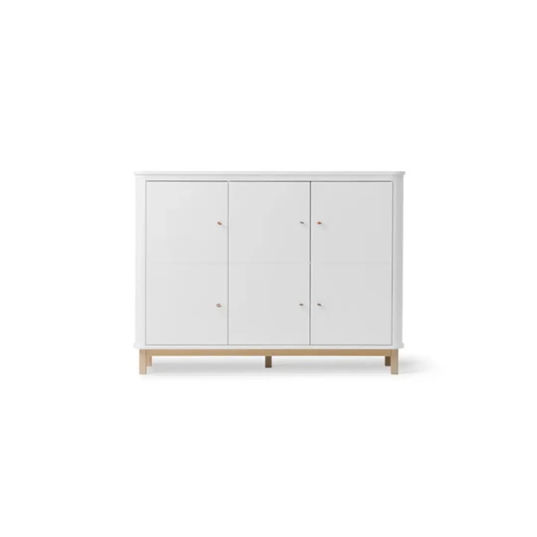 OLIVER FURNITURE Armoire multi-rangement 3 portes Wood by Citron Grenadine