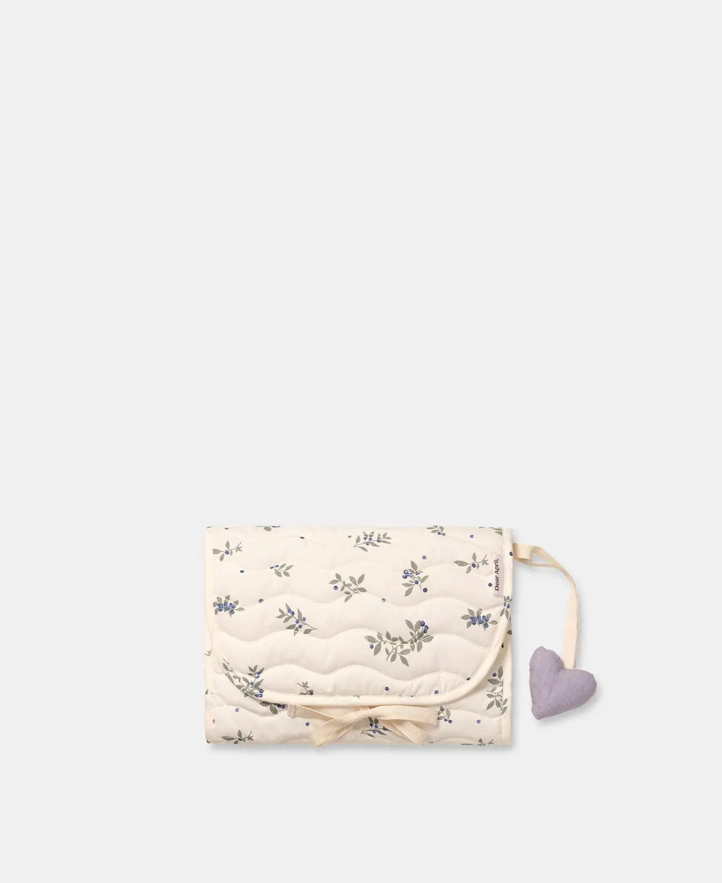 DEAR APRIL river tapis de change nomade /  blueberries