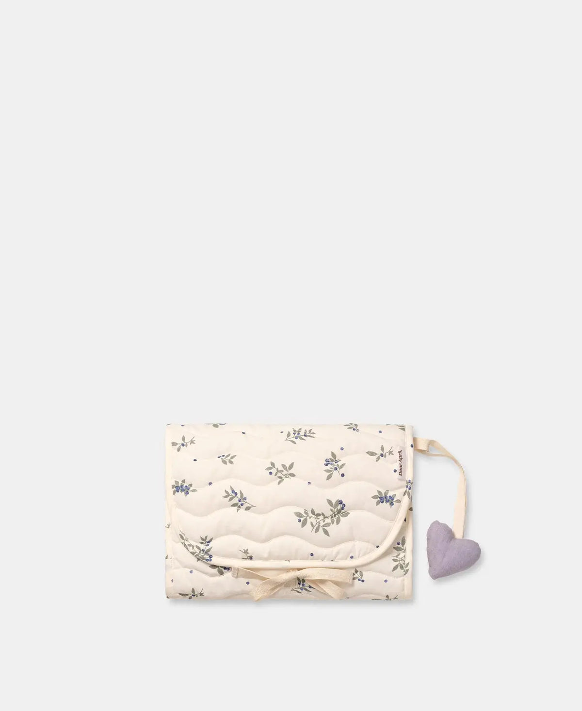 DEAR APRIL river tapis de change nomade /  blueberries