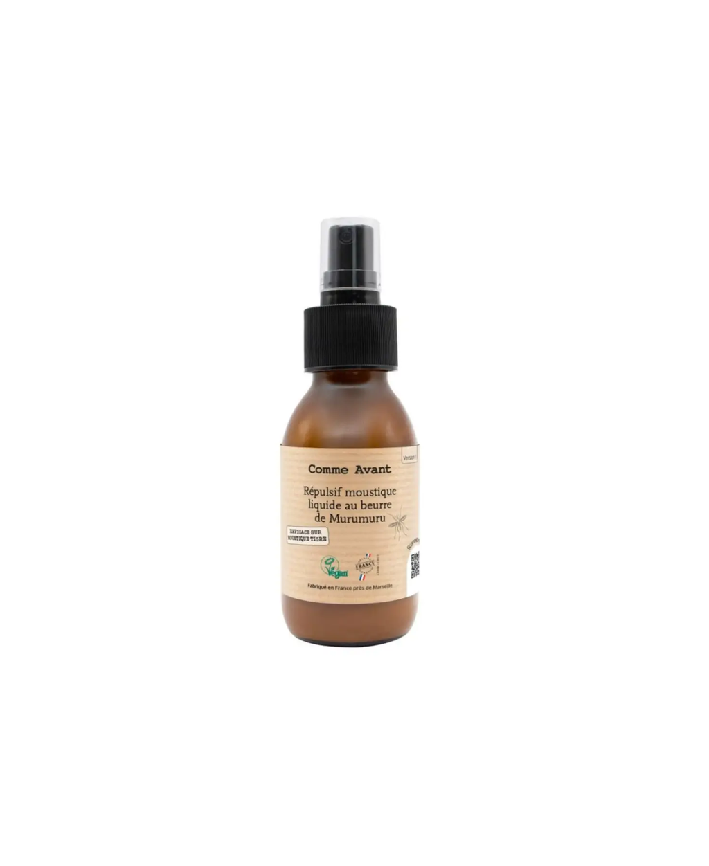 Répulsif moustique liquide au beurre de Murumuru – Comme Avant, Citron Grenadine, spray