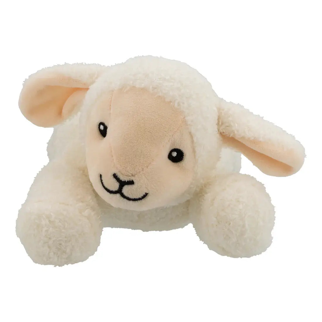 Doudou mouton FLOW AMSTERDAM Rosie, peluche blanche avec visage beige, musical et bruit blanc