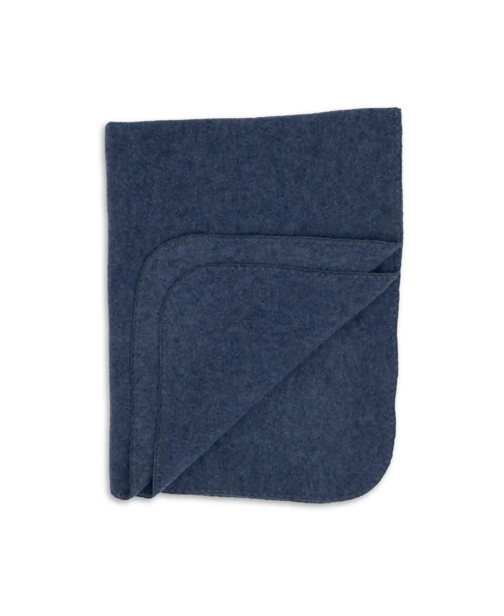 ENGEL couverture en laine / bleu chiné