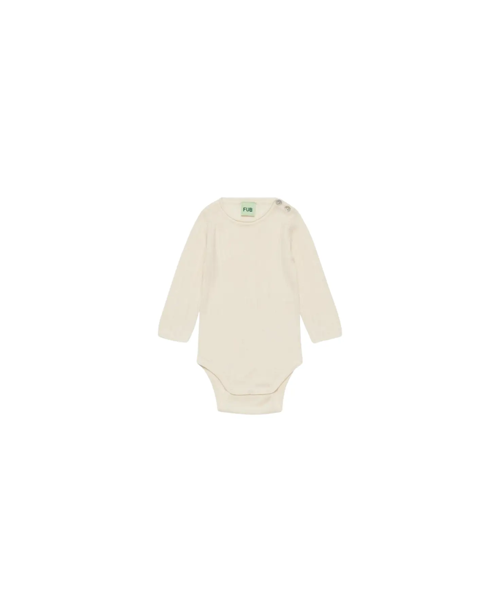 FUB ribbed merino baby body in écru by Citron Grenadine
