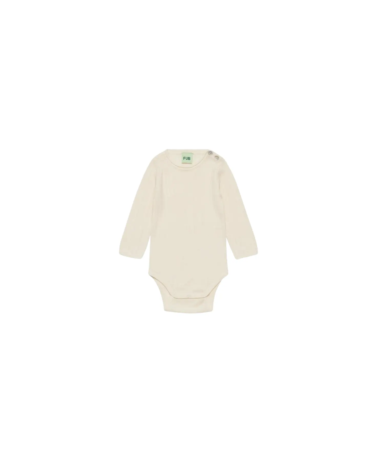 FUB ribbed merino baby body in écru by Citron Grenadine
