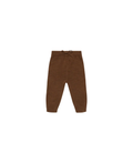 Pantalon jogging FUB merinos hazel melange, Citron Grenadine, taille élastique avec cordon