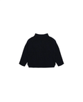 FUB pull col haut en mérinos bleu marine Citron Grenadine