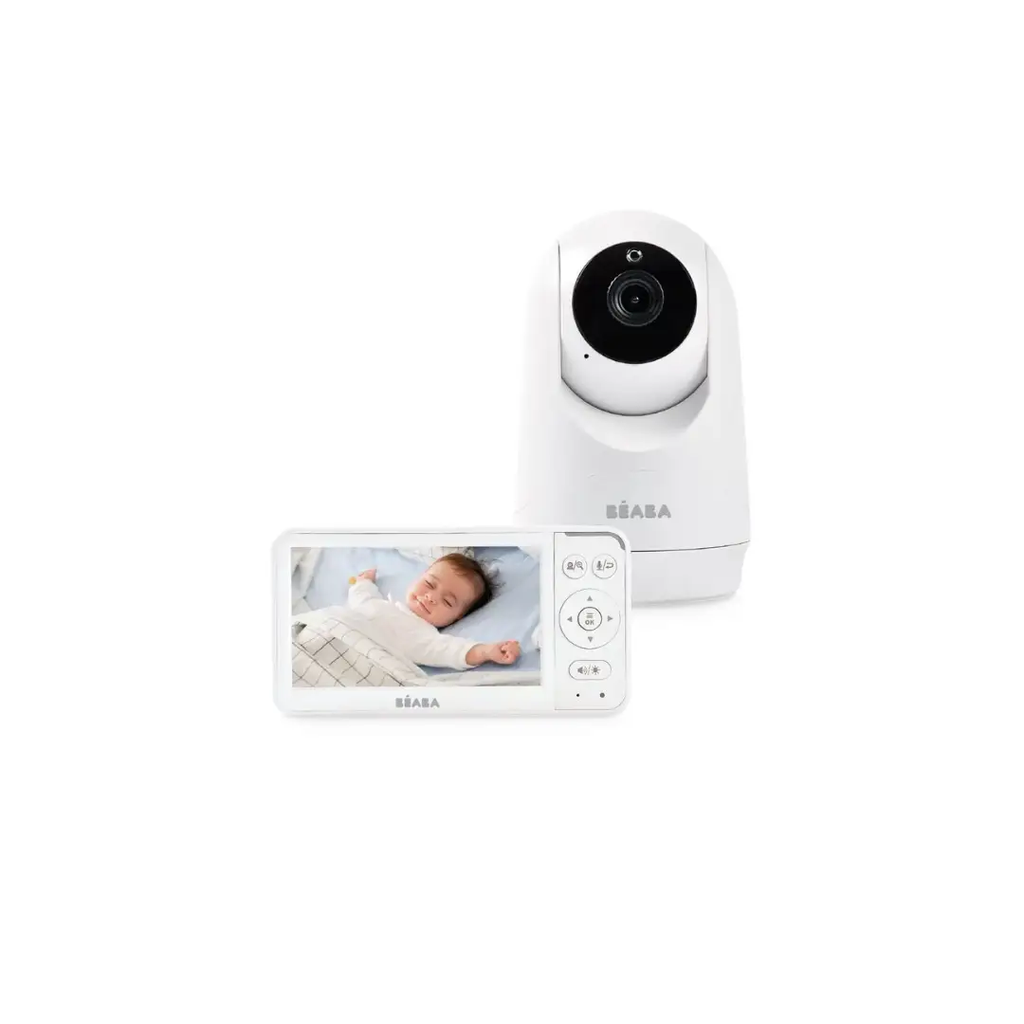 BÉABA baby monitor zen+2 white set: camera and handheld parent unit (2 units)