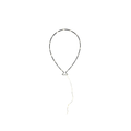VRACO ballon wire balloon ornament, black with gold specks and a hanging tail