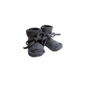 HVID chaussons booties charcoal by Citron Grenadine, knitted baby footwear