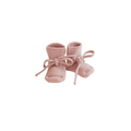 HVID knitted baby booties, powder pink, Citron Grenadine brand, pair.