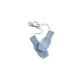 Pair of HVID baby mittens in light blue by Citron Grenadine