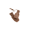 HVID moufles mittens, mocha knit baby mittens with tie cords; pair (2)