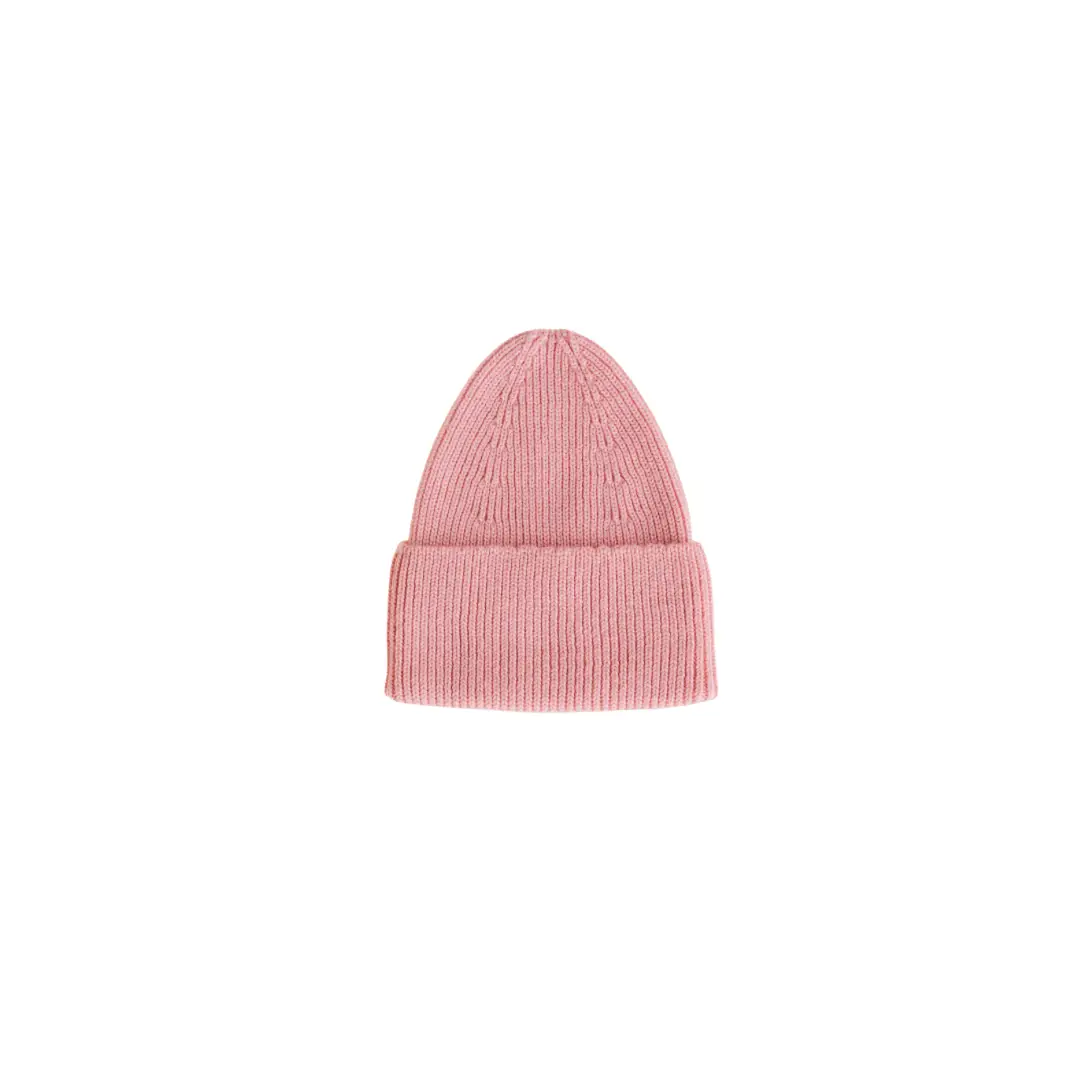 HVID bonnet Fonzie beanie in cotton candy pink by Citron Grenadine