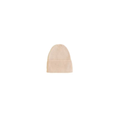 HVID bonnet fonzie oat beanie in beige knit with folded cuff
