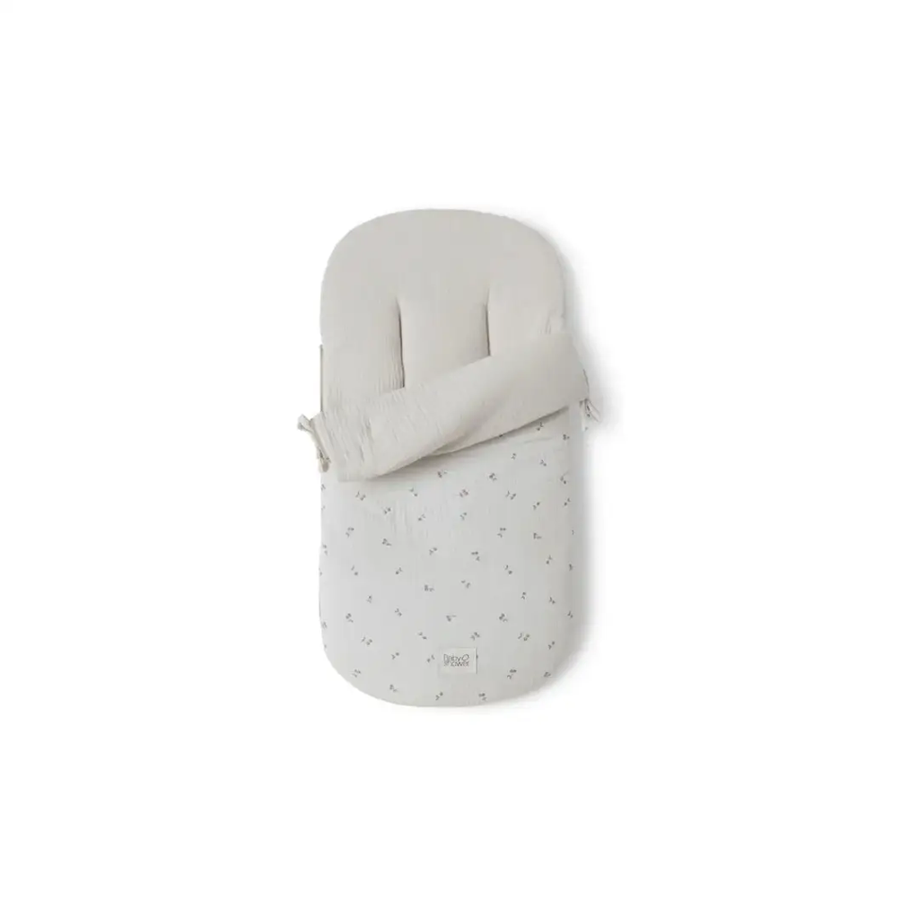 Citron Grenadine BabyShower nid d'ange comfort liner in light beige with cherry pattern