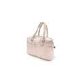 Sophie diaper bag by Citron Grenadine in feel blush pink with dual top handles and front pockets.