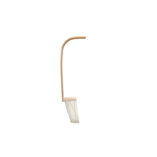 CHARLIE CRANE fleche KANO curved natural wood bassinet arm with mesh hanging basket