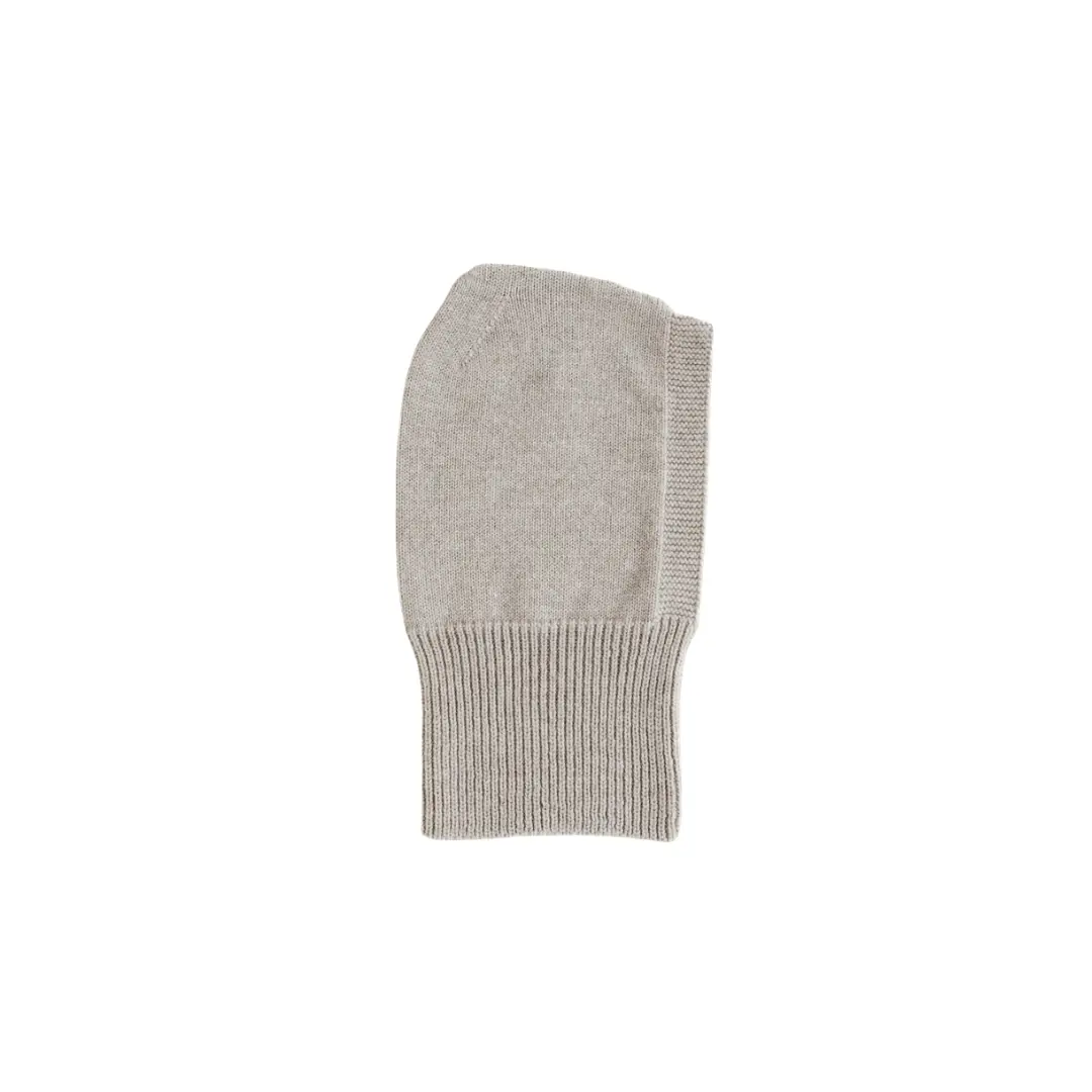 HVID cagoule eddy balaclava, pebble beige knit, Citron Grenadine