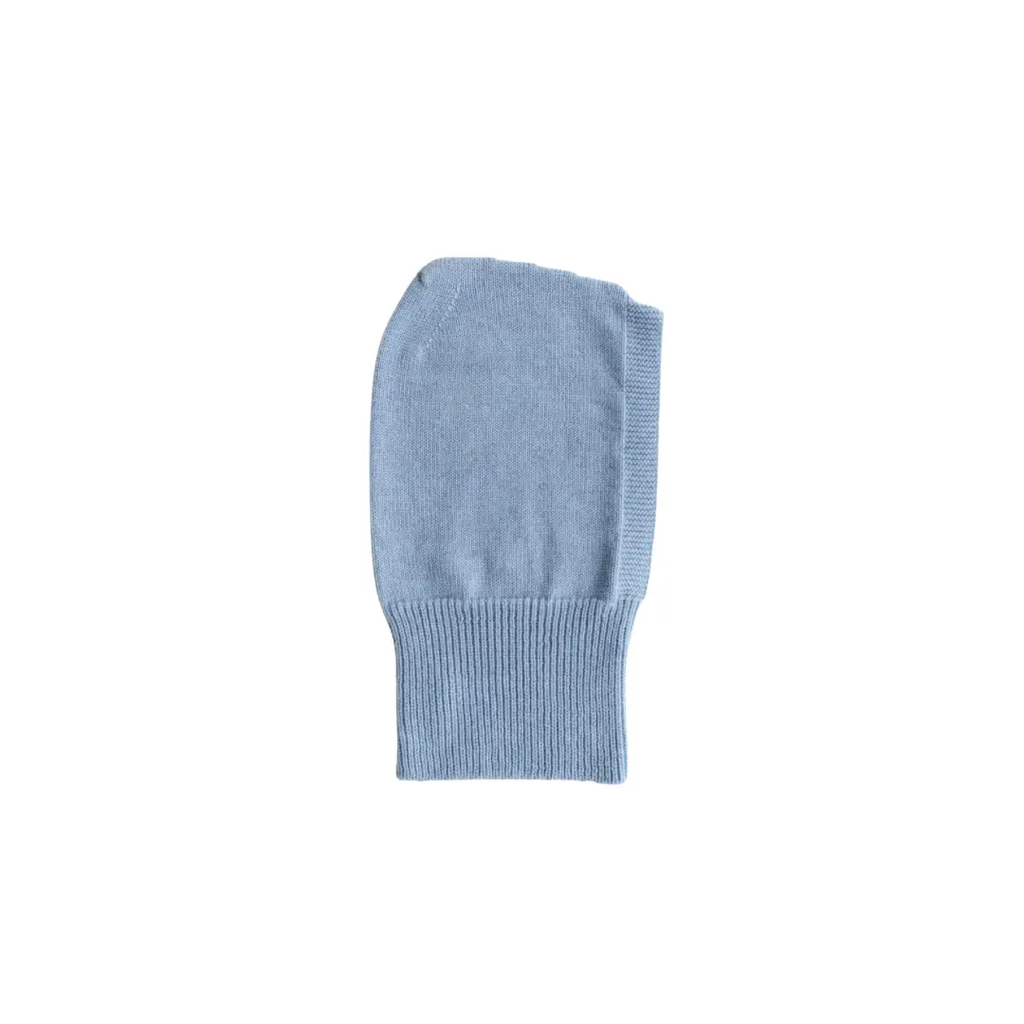 HVID cagoule eddy balaclava in light blue knit by Citron Grenadine