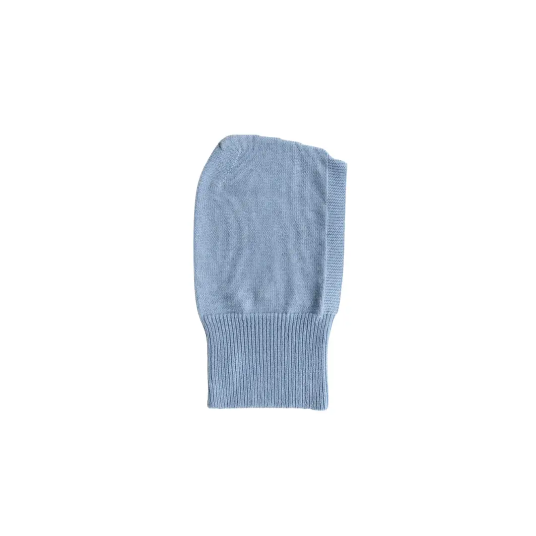 HVID cagoule eddy balaclava in light blue knit by Citron Grenadine
