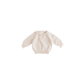 HVID cream georgette sweater by Citron Grenadine with ribbed cuffs