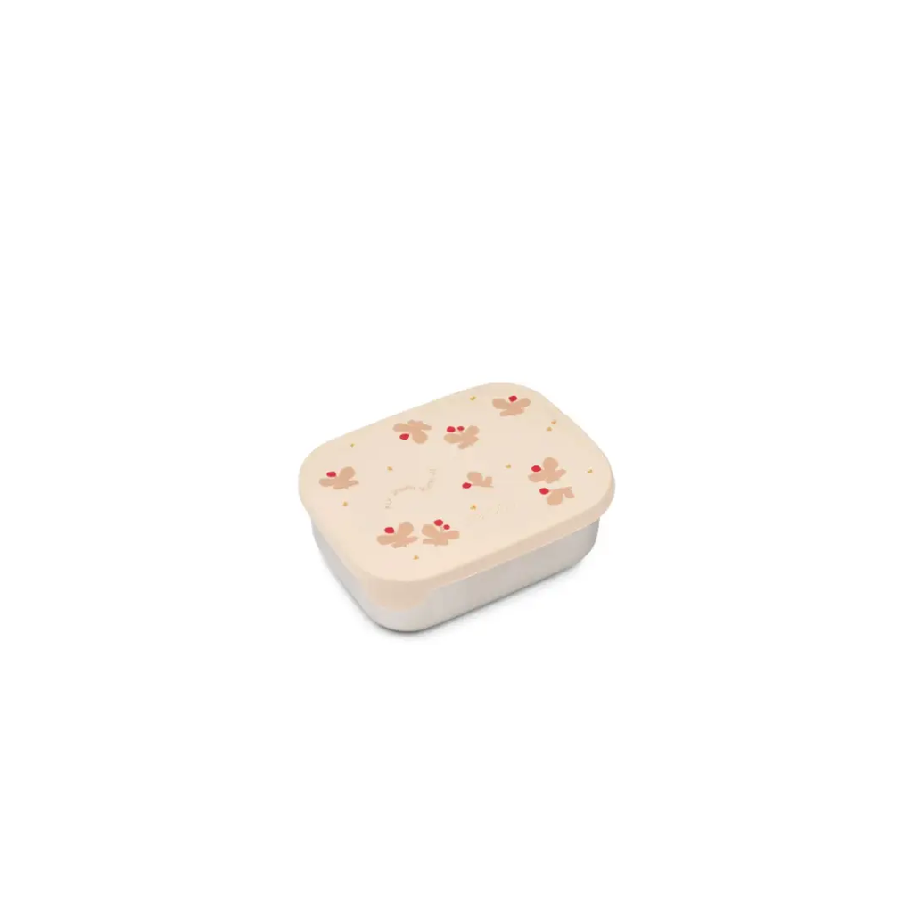 LIEWOOD lunchbox Arthur butterfly apple blossom, beige with peach butterfly motifs