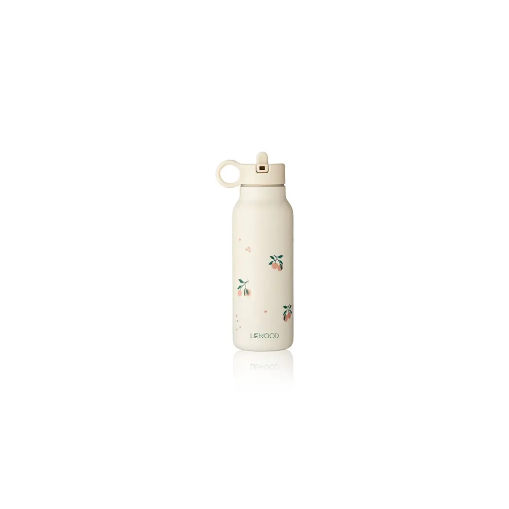 LIEWOOD water bottle, 350ml, beige with peach sea shell pattern
