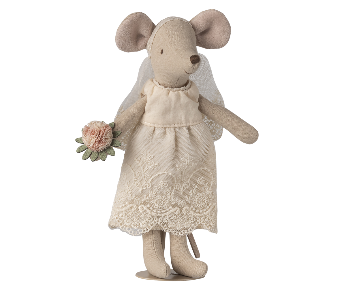 MAILEG  Couple de mariés dans son joli coffret, Maman & Papa