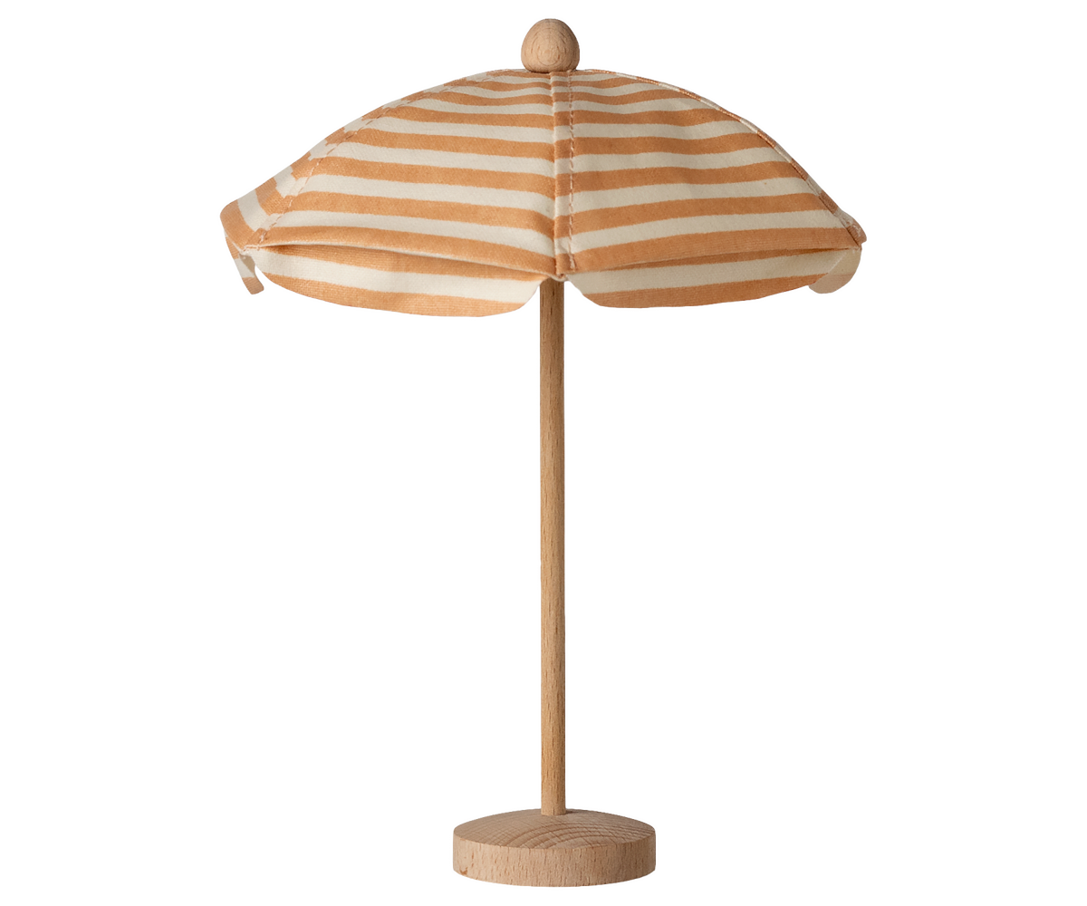 MAILEG parasol rayé corail