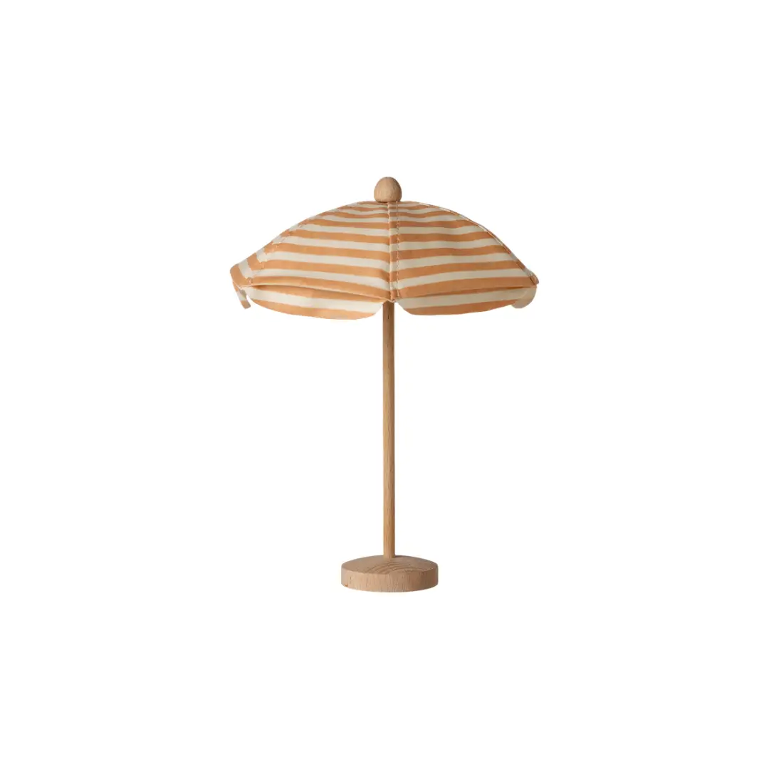 MAILEG parasol rayé corail