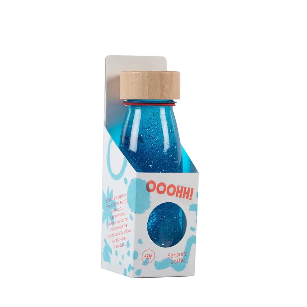 PETIT BOUM bouteille sensorielle blue teething toy Citron Grenadine