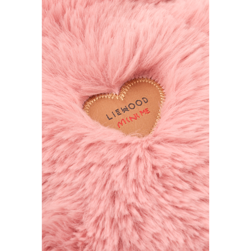 LIEWOOD poupée Miko rose blush, pink fluffy peluche with heart-shaped LIEWOOD patch