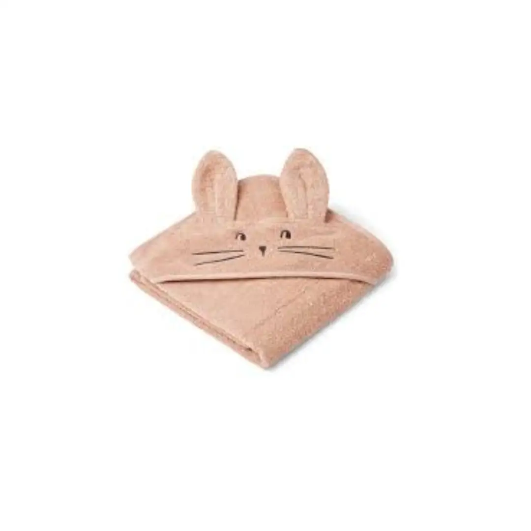 LIEWOOD Albert bunny hooded bath towel, pale tuscany