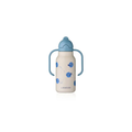 LIEWOOD 250ml water bottle Kimmie pufferfish sandy, blue lid and handles