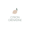 Gift card Bon Cadeau Citron Grenadine by Citron Grenadine with beige lemon illustration and green leaves