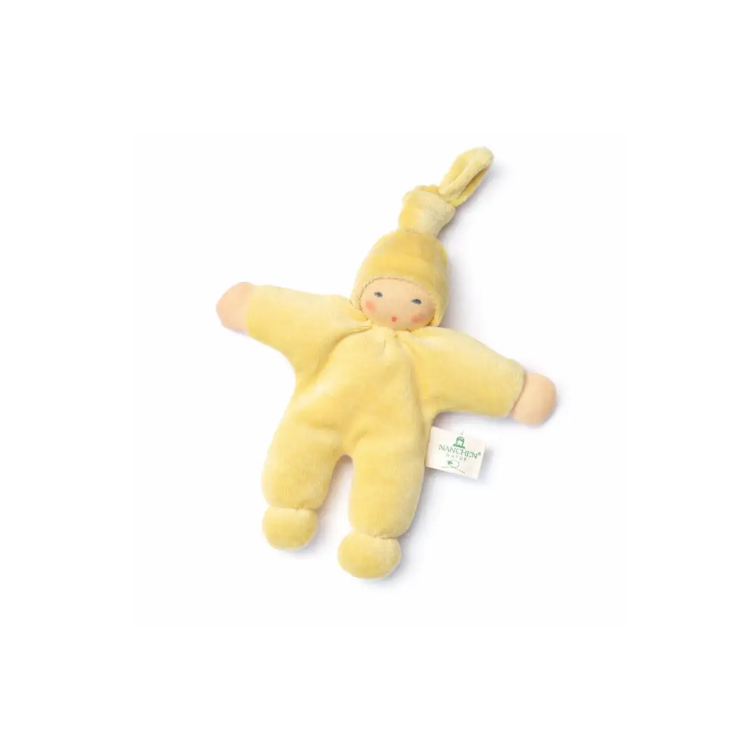 NANCHEN NATUR doudou pimpel yellow pastel plush toy by Citron Grenadine