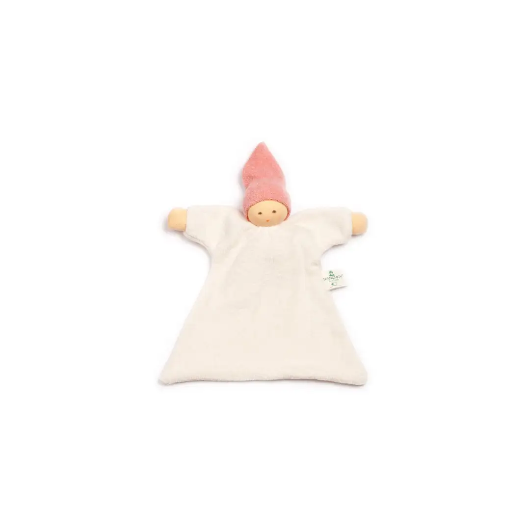 NANCHEN NATUR doudou plat, naturel-rose plush toy by Citron Grenadine