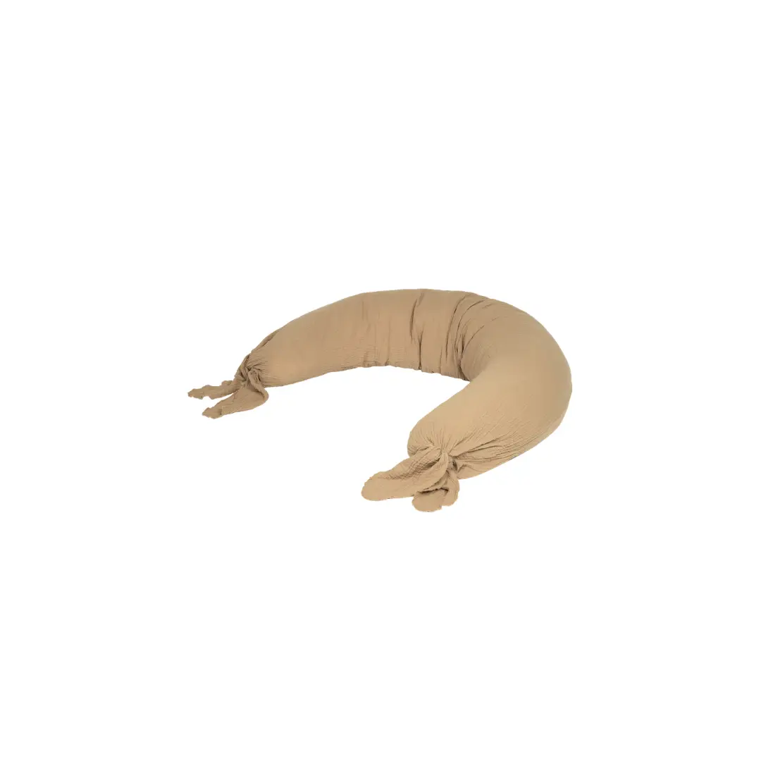 Coussin de maternité NOBODINOZ wabi sabi sésame, nursing pillow Citron Grenadine beige