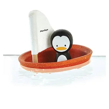 PLAN TOYS bateau pingouin 12m+