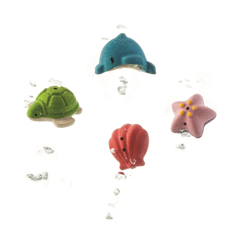 PLAN TOYS 4 animaux marins 4mois+