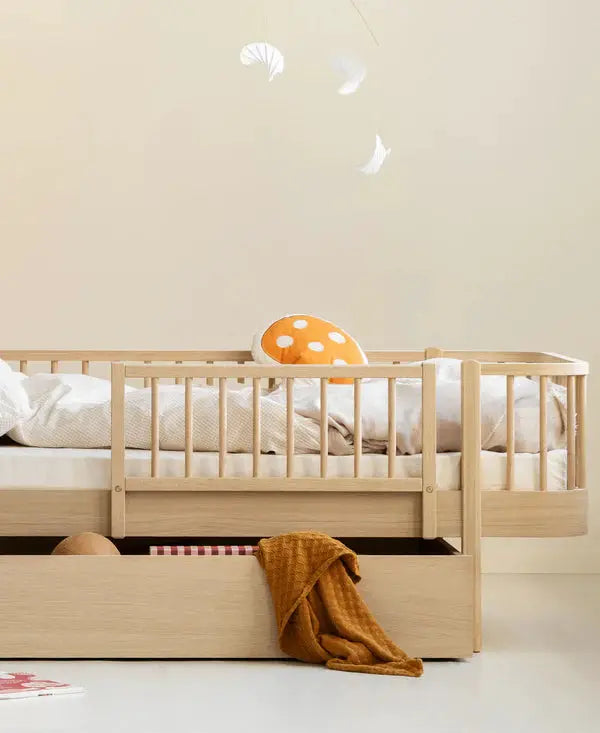 Lit superposé mi-haut en bois chêne, Oliver Furniture, avec tiroir sous le lit