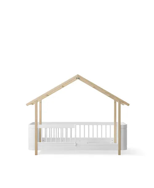 Oliver Furniture wood mini+ lit cabane blanc/chêne 041587 by Citron Grenadine